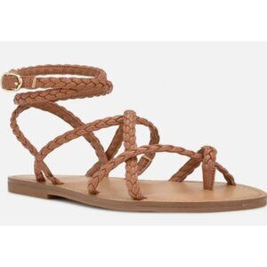 NINE WEST Women's Coralin Sandal  Size 6 COLOR TAN